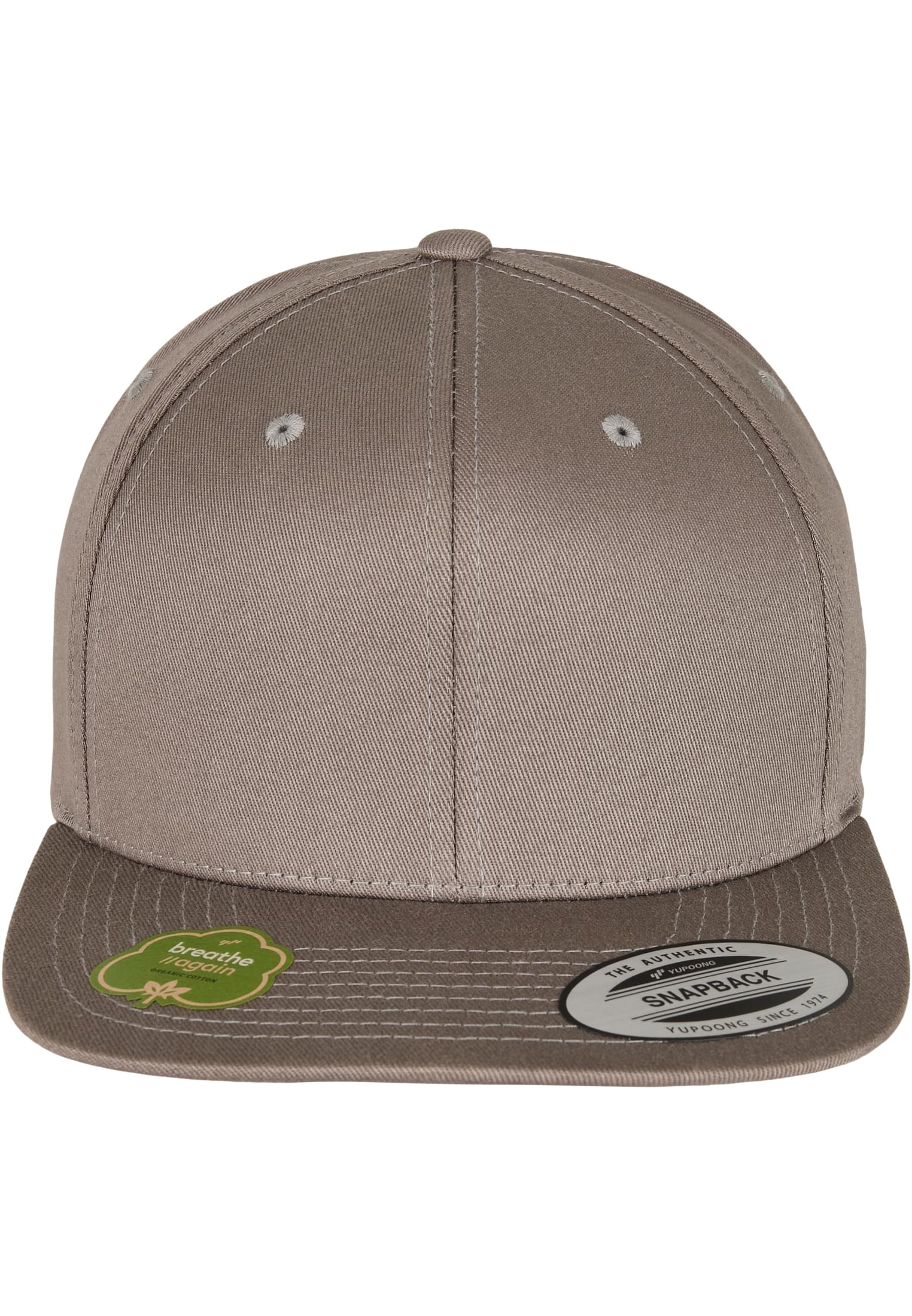 Casquette Snapback 6089OC gris taupe - vue de dos