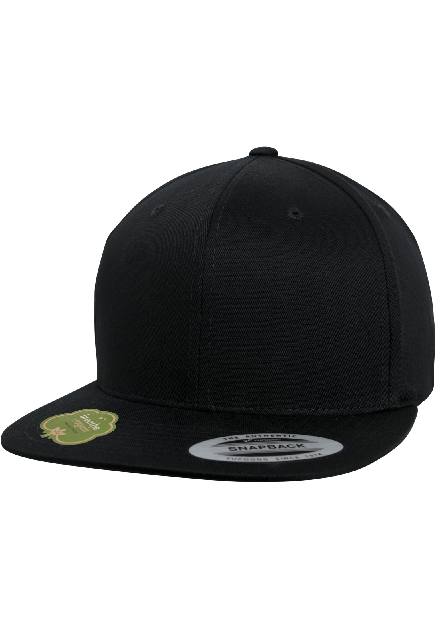 Casquette Snapback 6089OC noire - vue de face