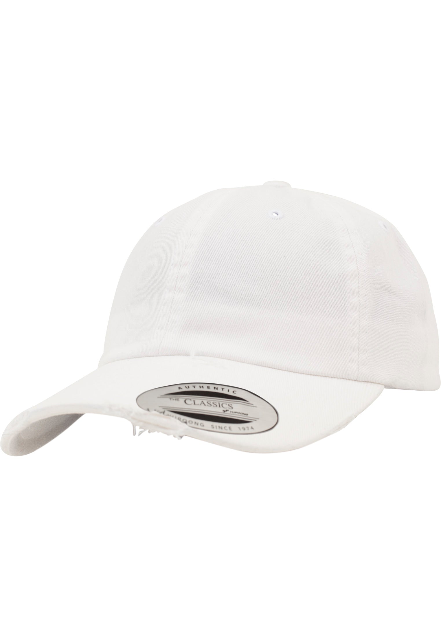 Casquette vintage 6245DC blanche - détail visière