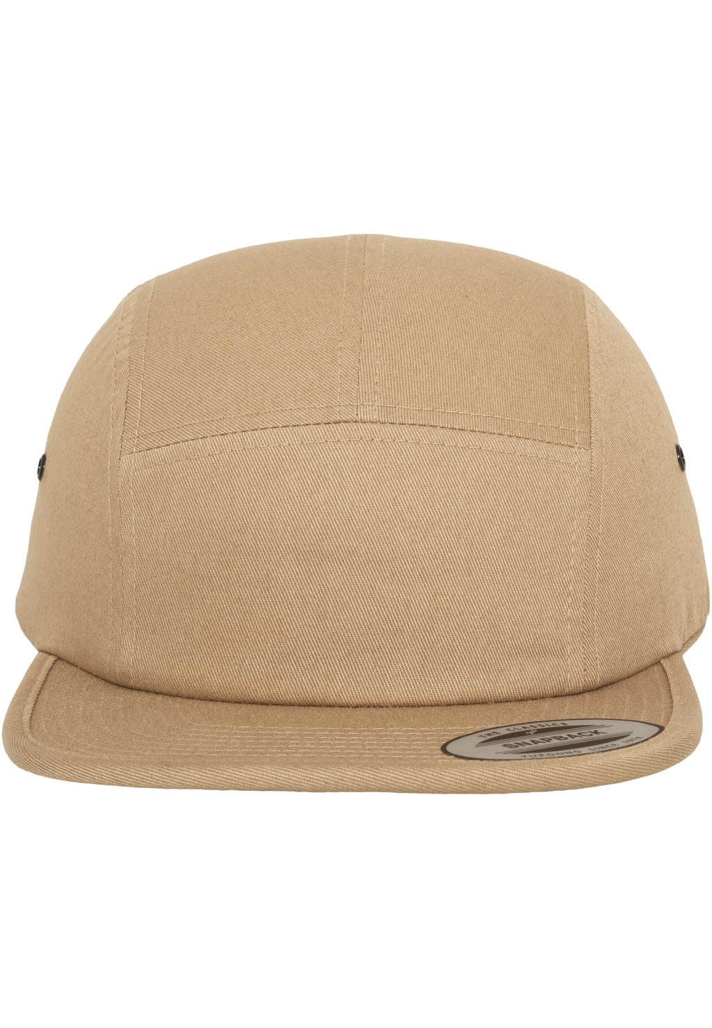 Casquette 5 panneaux 7005 beige - vue de face