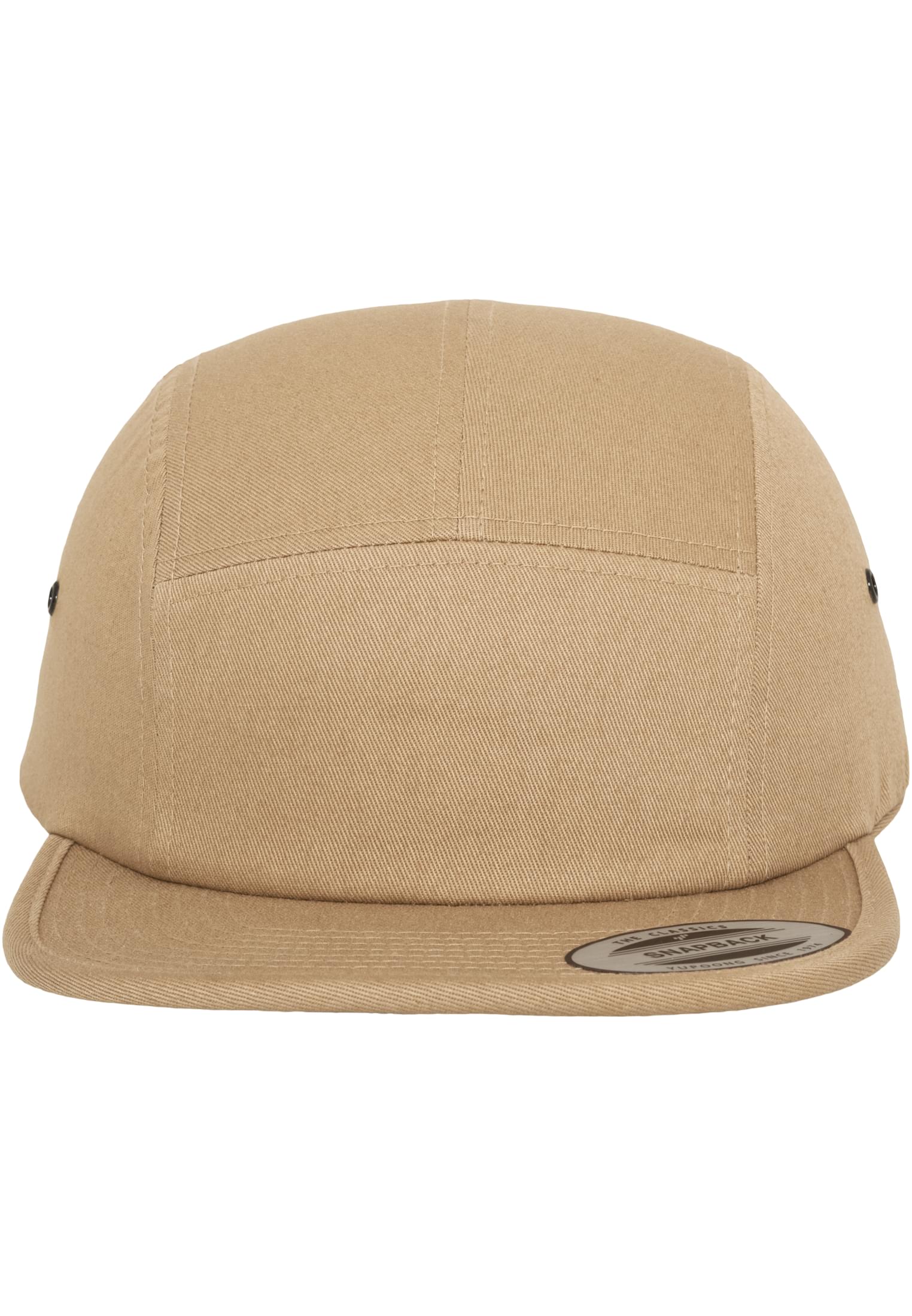 Casquette 5 panneaux 7005 beige - vue de face