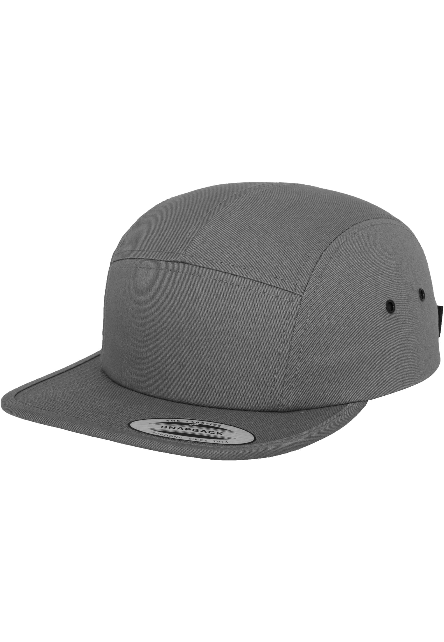 Casquette 5 panneaux 7005 grise - vue de profil