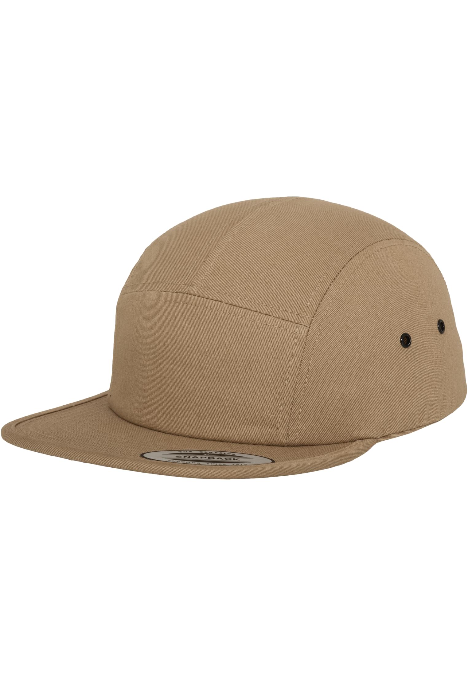 Casquette 5 panneaux 7005 beige - vue de profil
