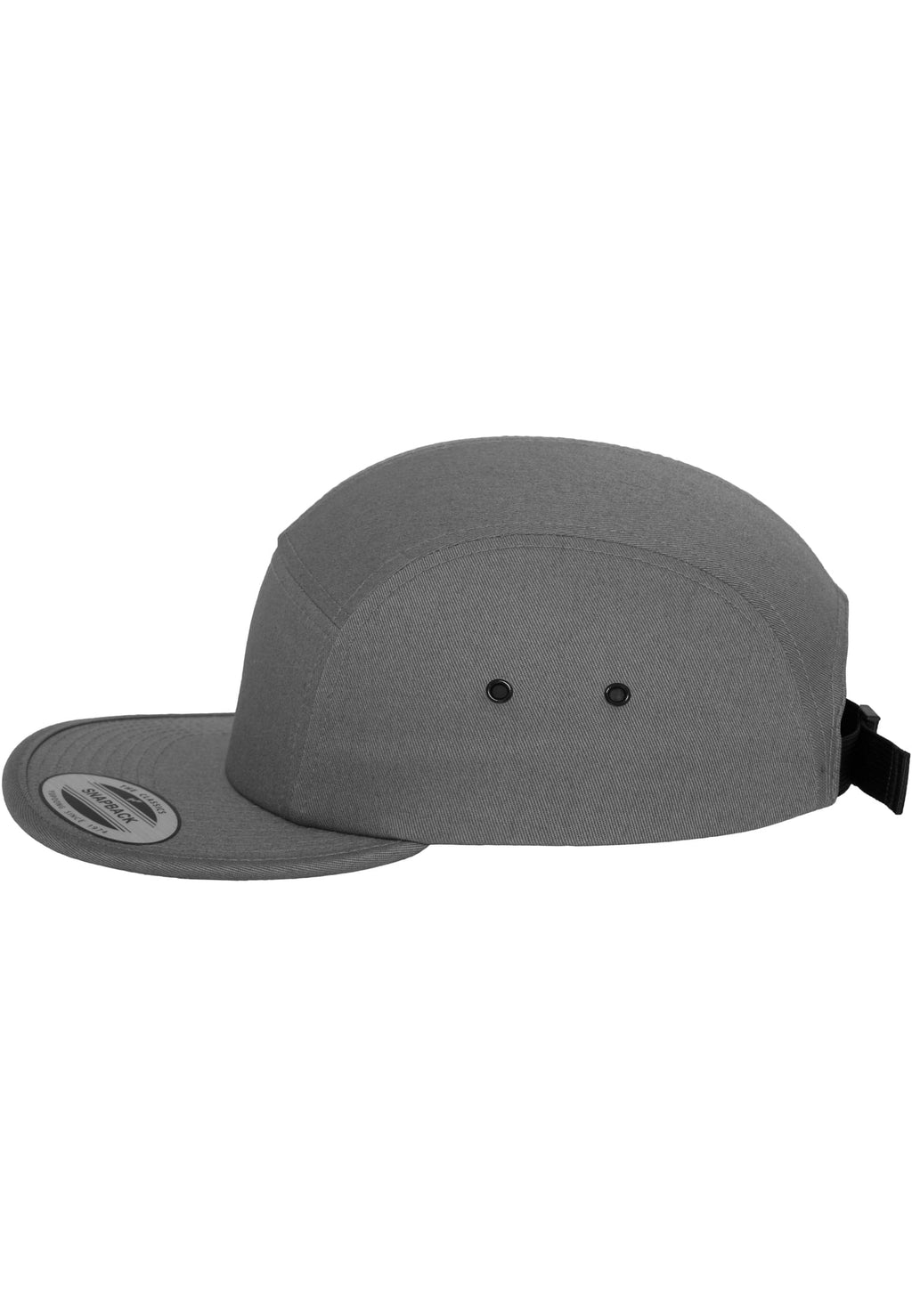 Casquette 5 panneaux 7005 grise - vue de profil opposé