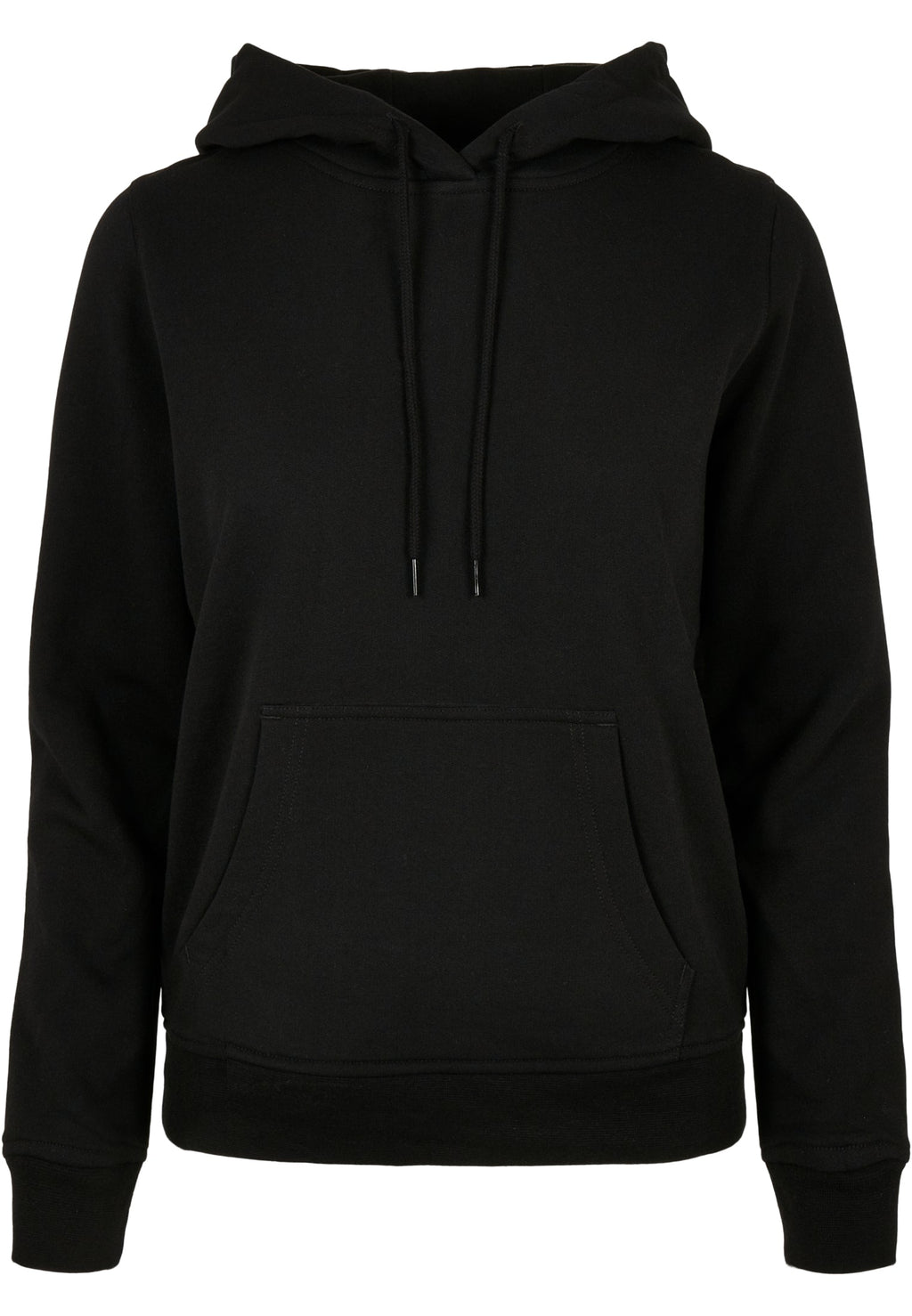 Sweat à capuche femme MF007 noir - vue de face