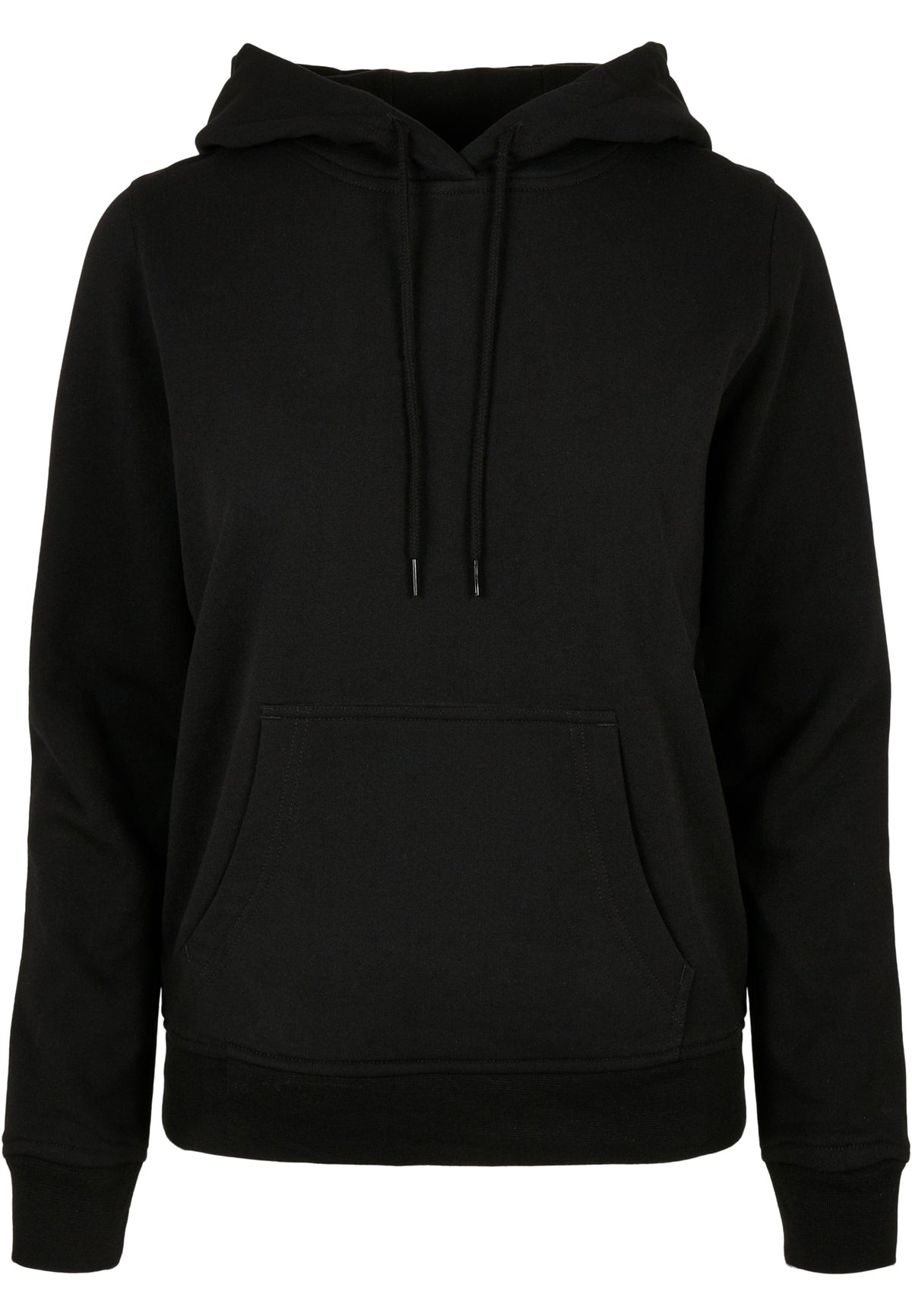 Sweat à capuche femme MF007 noir - vue de face