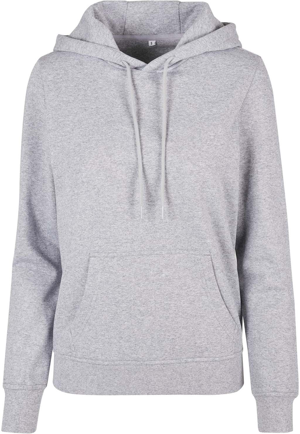 Sweat à capuche femme MF007 gris chiné - vue de face
