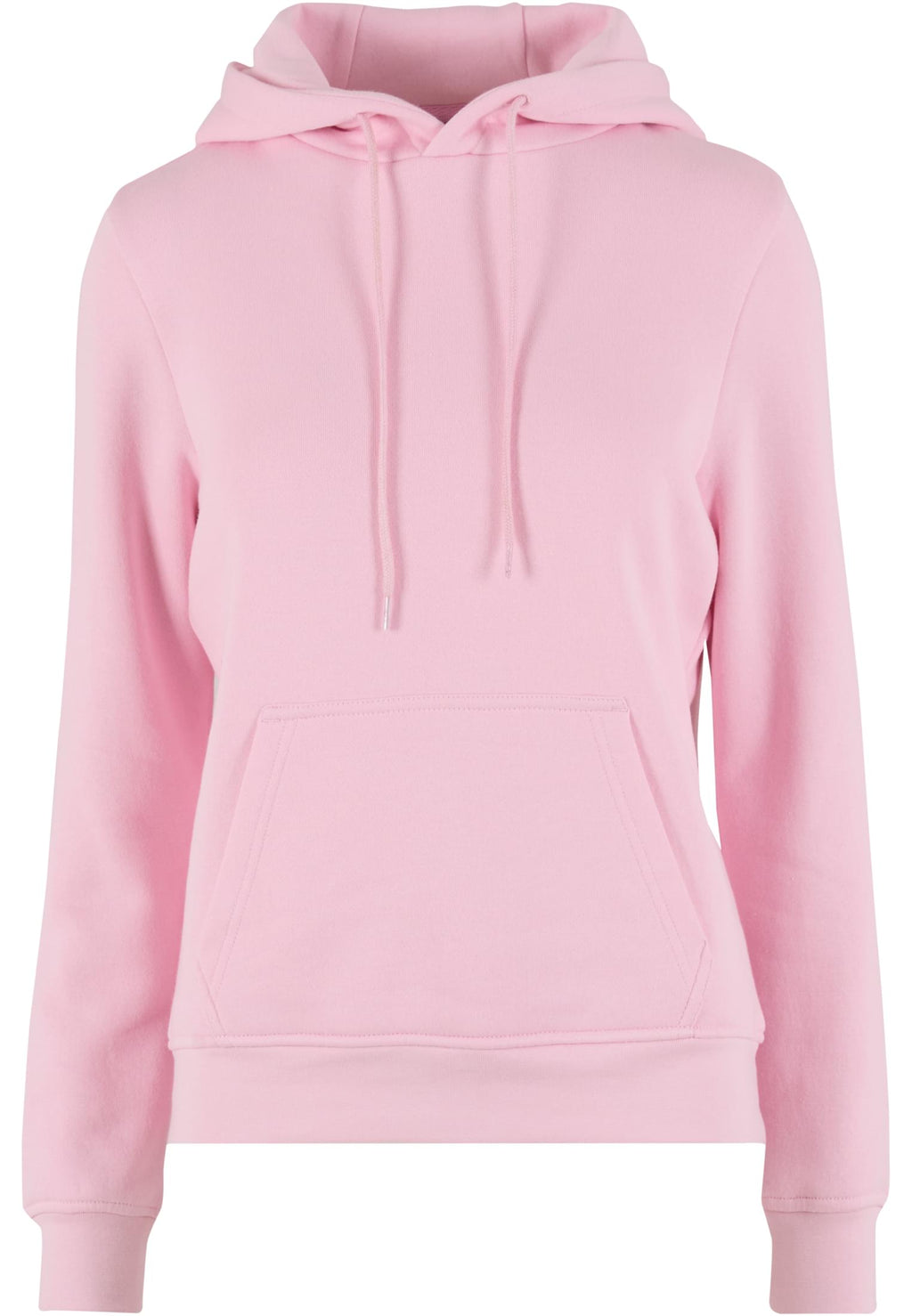 Sweat à capuche femme MF007 rose poudré - vue de face