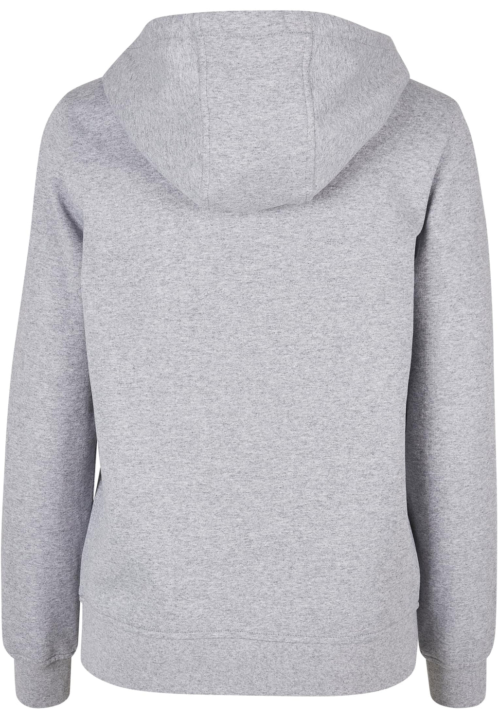 Sweat à capuche femme MF007 gris chiné - vue de dos