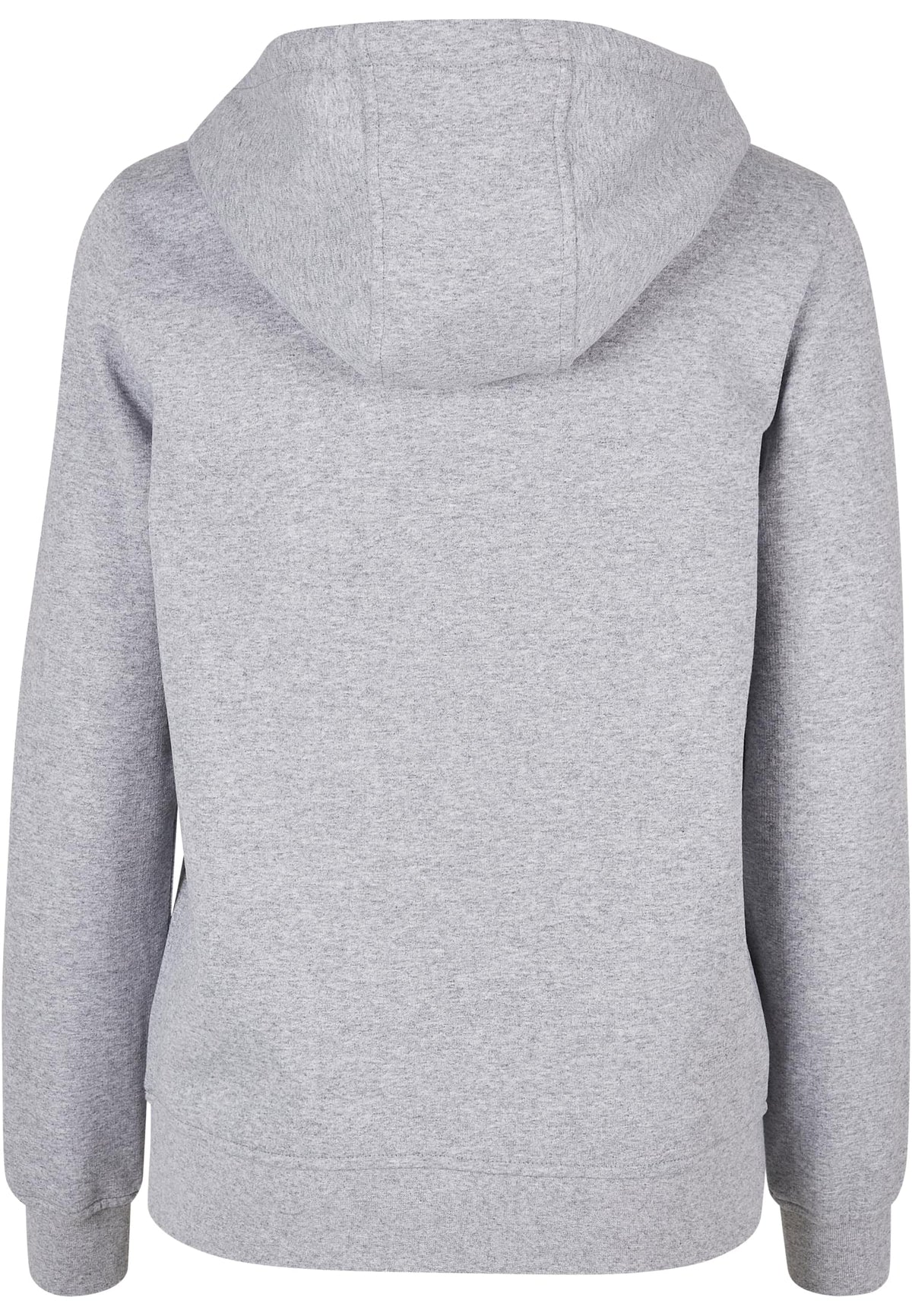 Sweat à capuche femme MF007 gris chiné - vue de dos