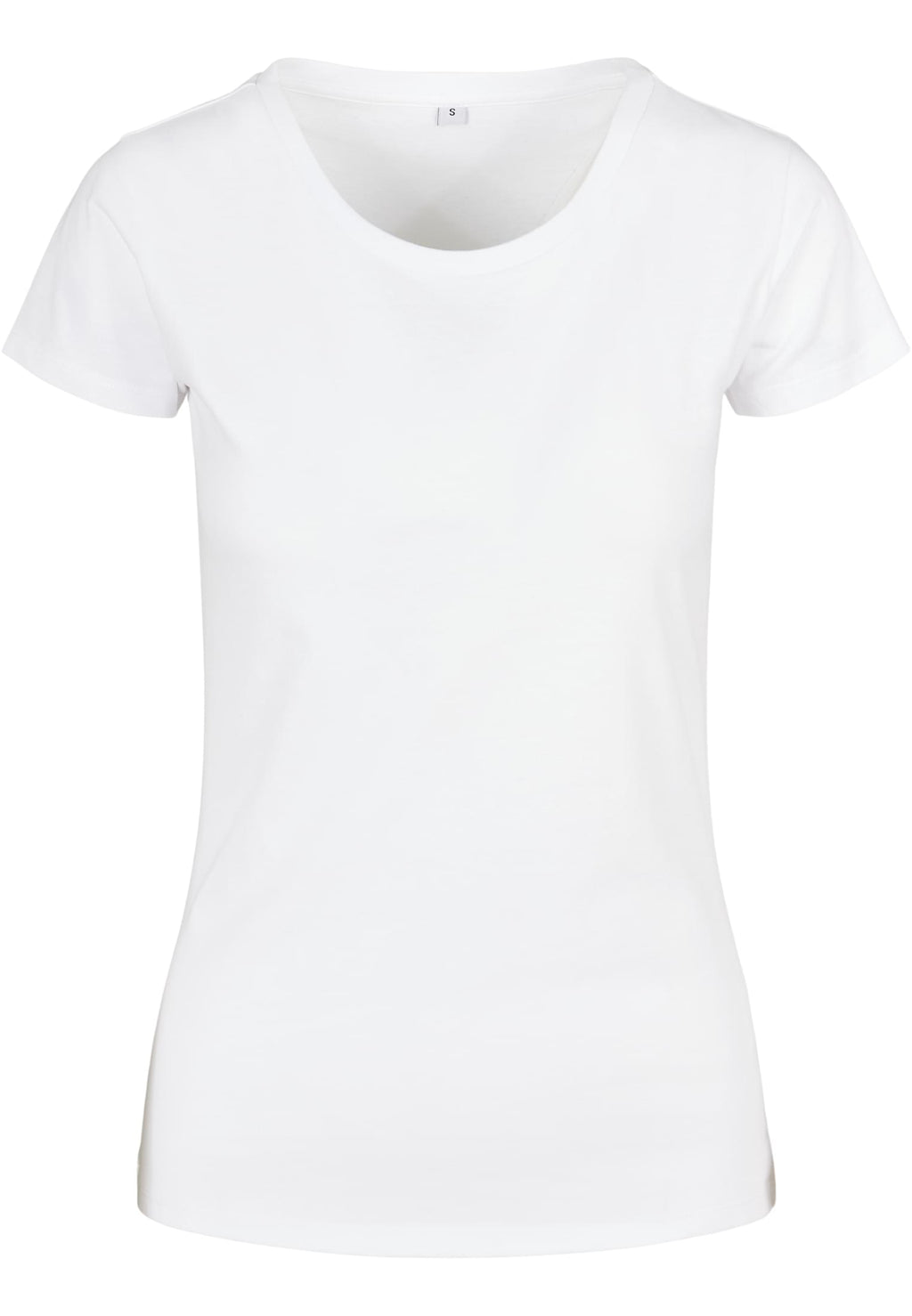 T-shirt femme basique MF012 blanc - vue de face