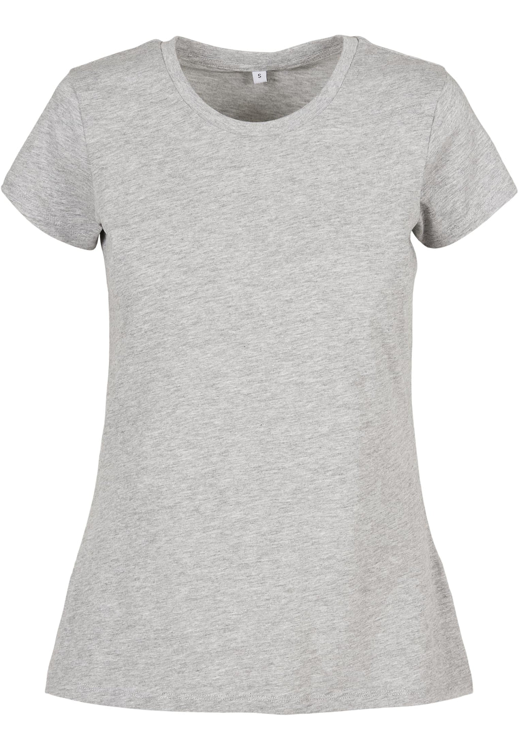T-shirt femme basique MF012 gris chiné - vue de face