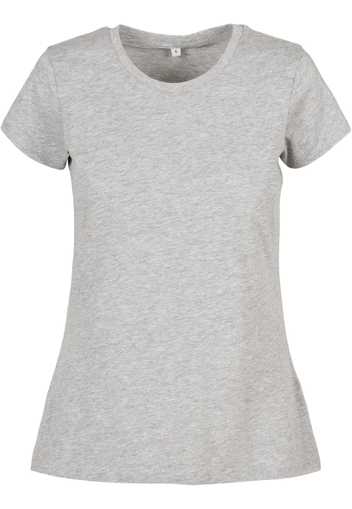 T-shirt femme basique MF012 gris chiné - vue de face