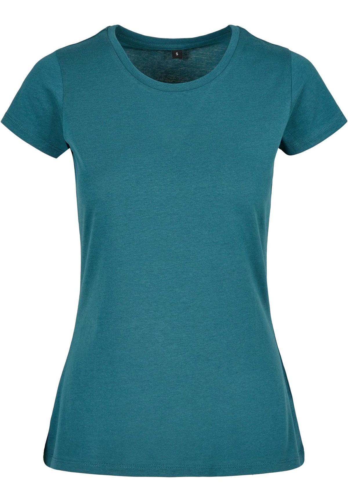 T-shirt femme basique MF012 bleu canard - vue de face