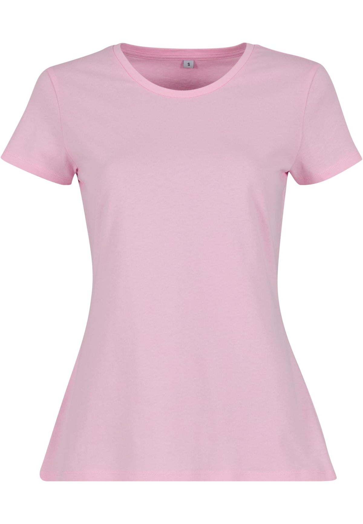 T-shirt femme basique MF012 rose poudré - vue de face
