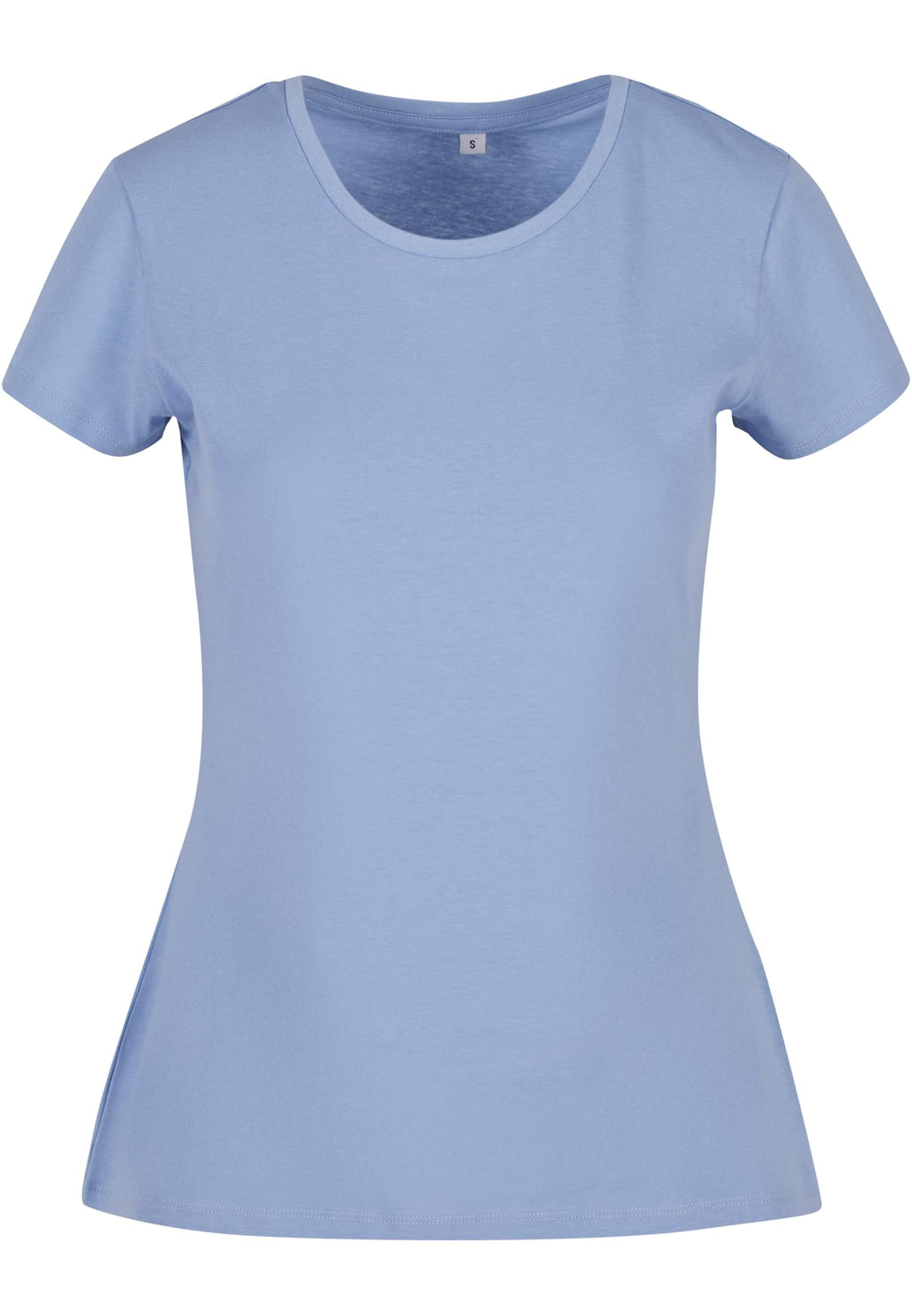 T-shirt femme basique MF012 bleu poudré - vue de face
