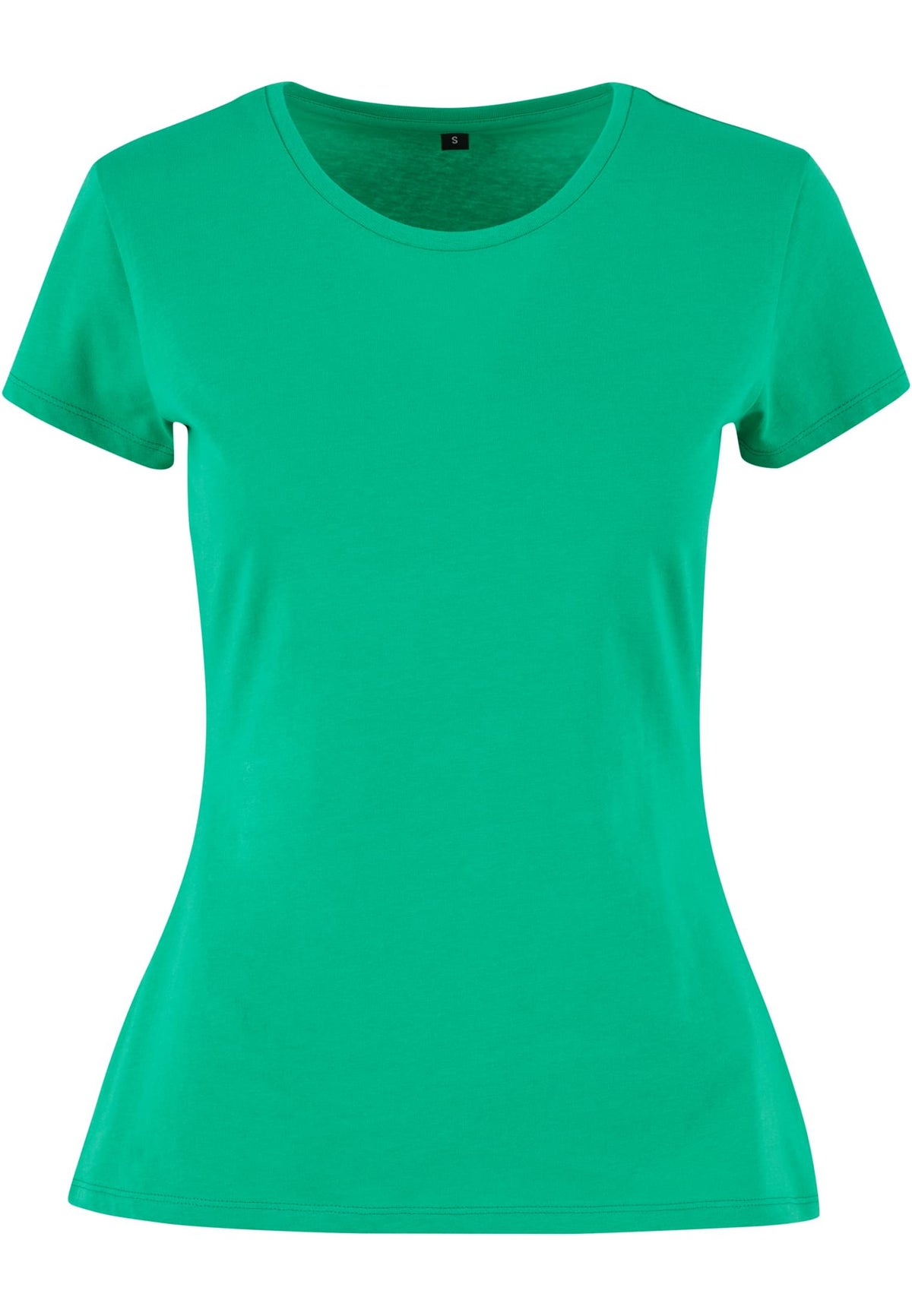 T-shirt femme basique MF012 vert prairie - vue de face