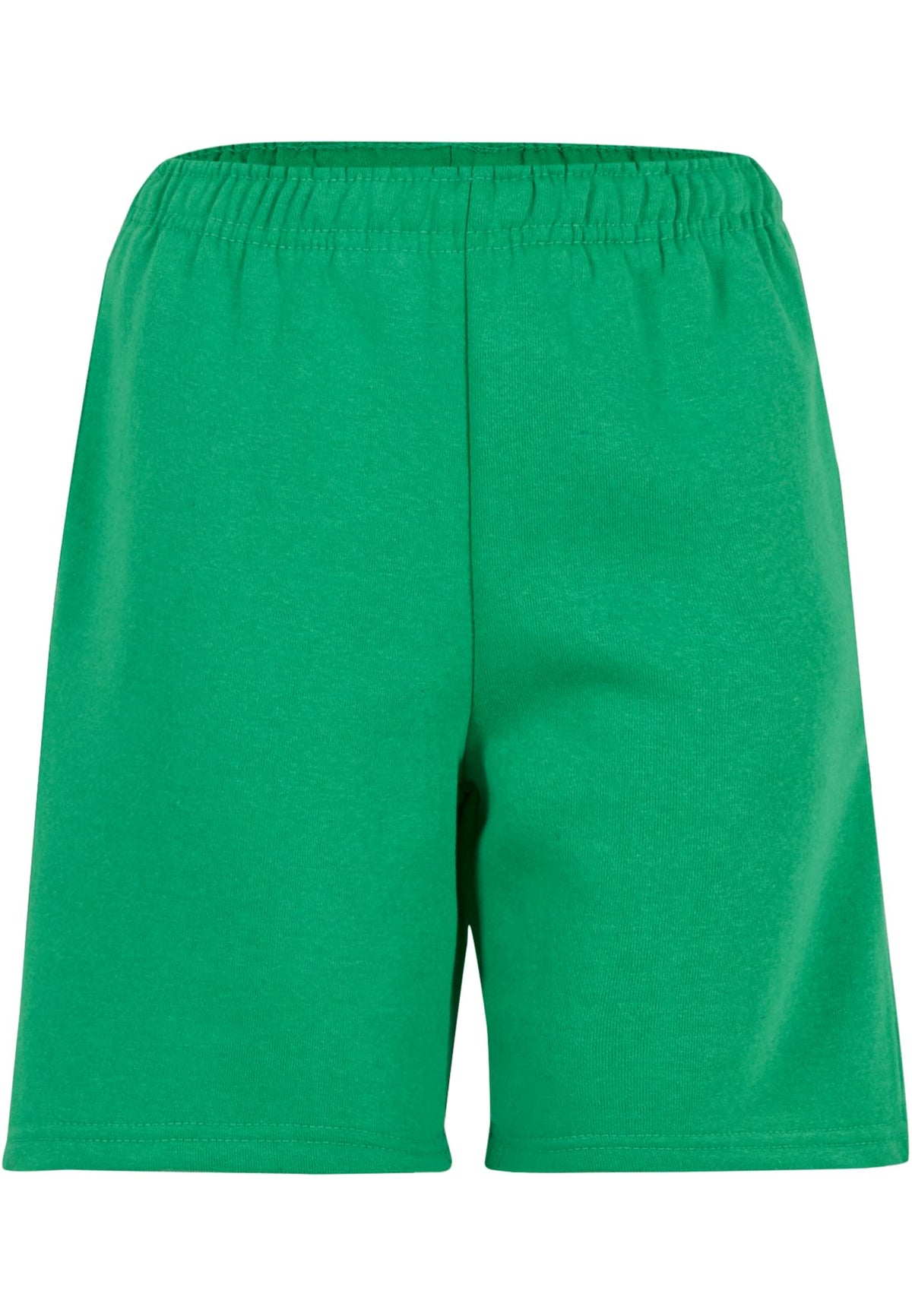Short molleton enfant BB034 vert prairie - vue de face