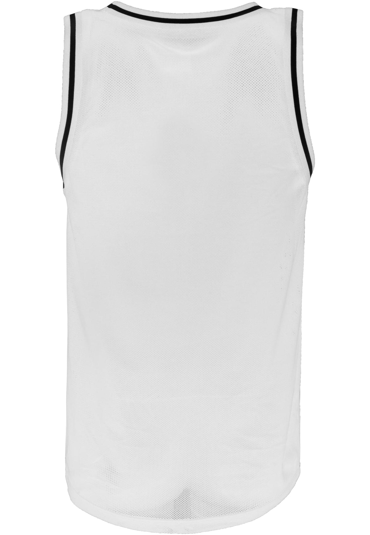 Debardeur mesh BY009 blanc et noir - vue de dos