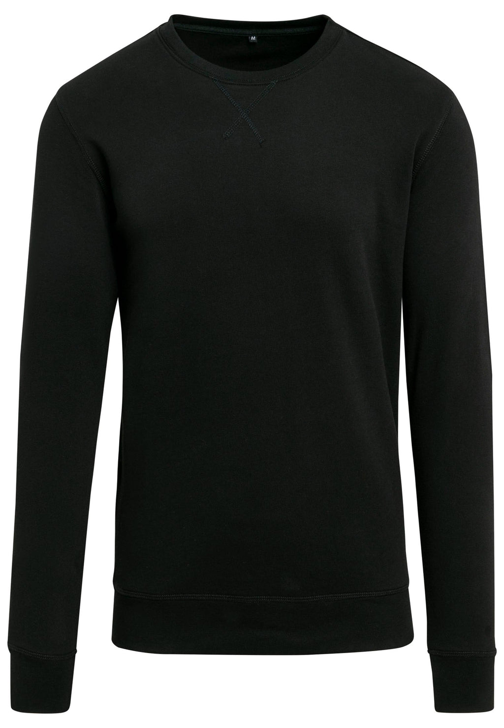 Sweat col rond leger BY010 noir - vue de face