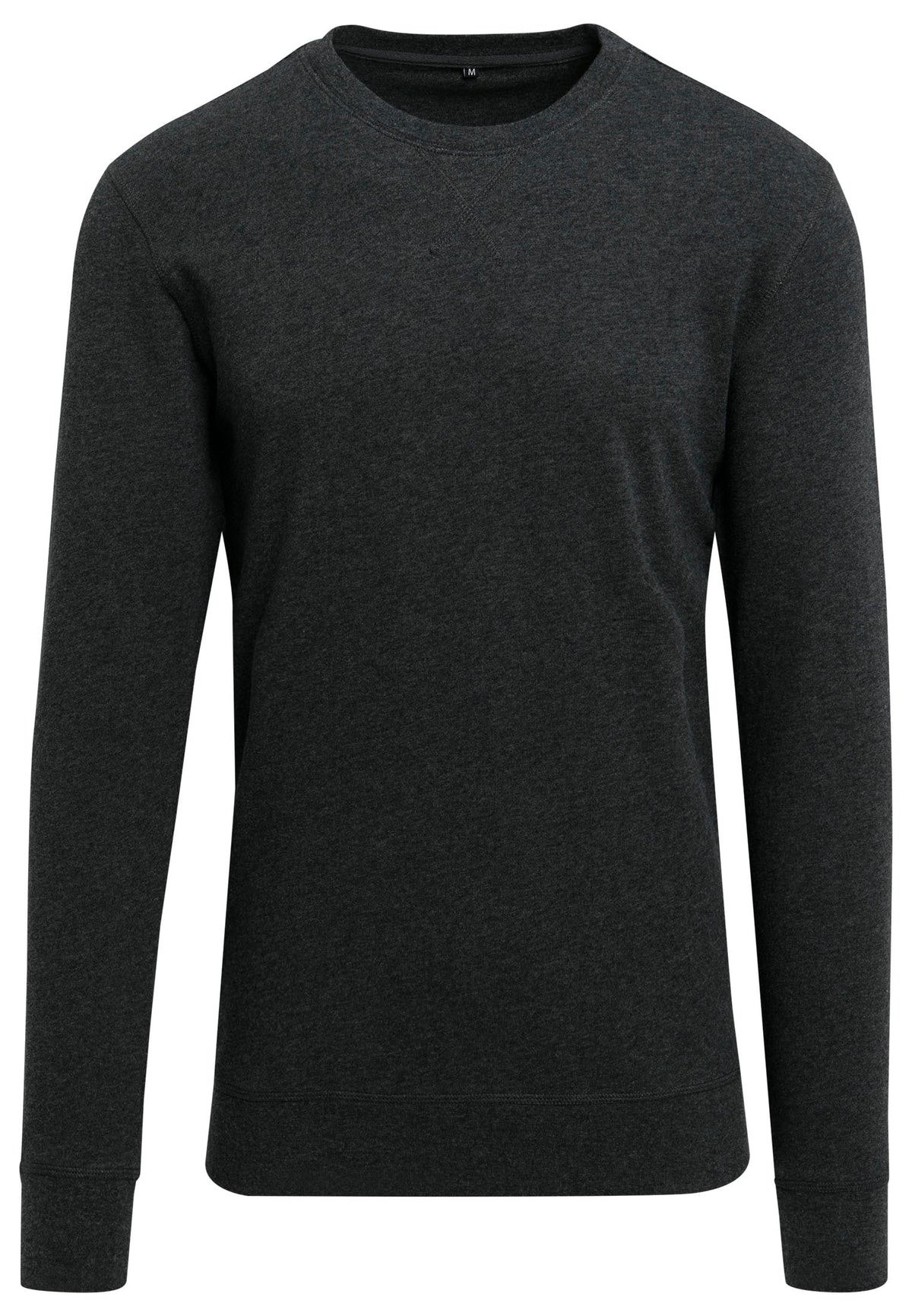 Sweat col rond leger BY010 anthracite - vue de face