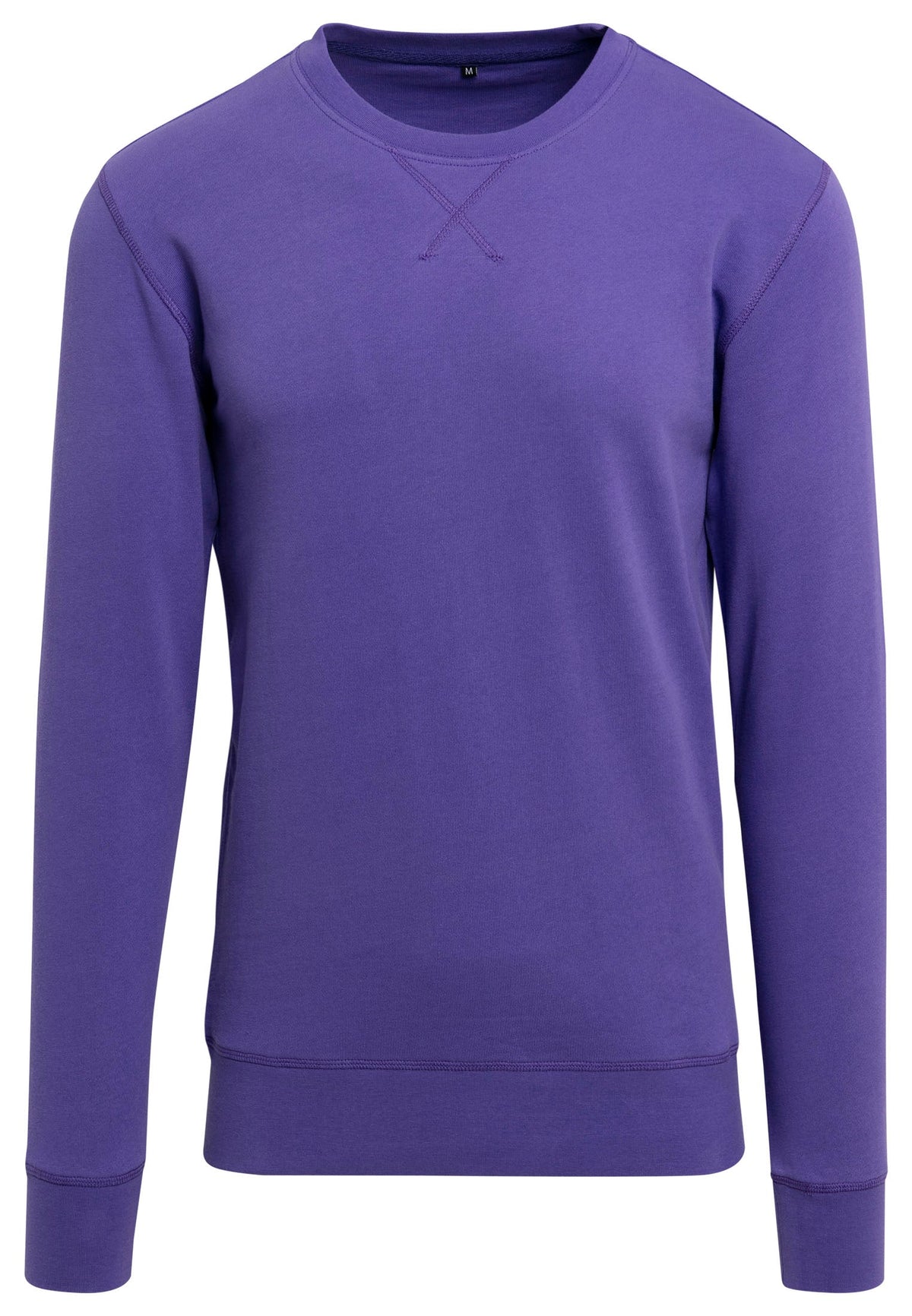 Sweat col rond leger BY010 violet - vue de face