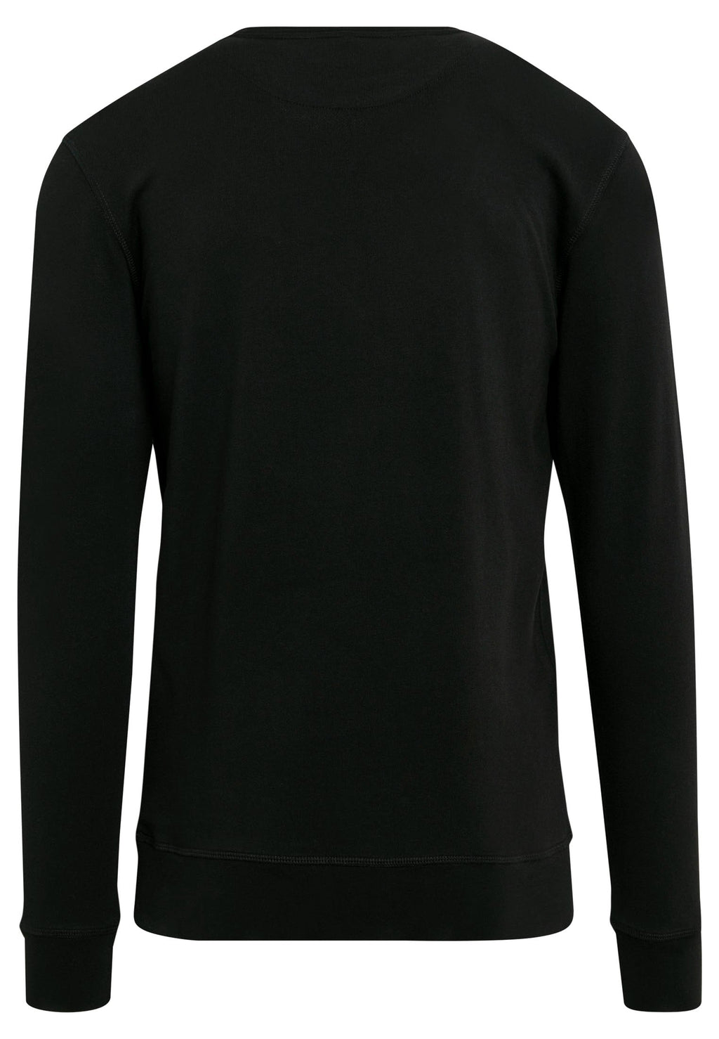 Sweat col rond leger BY010 noir - vue de dos