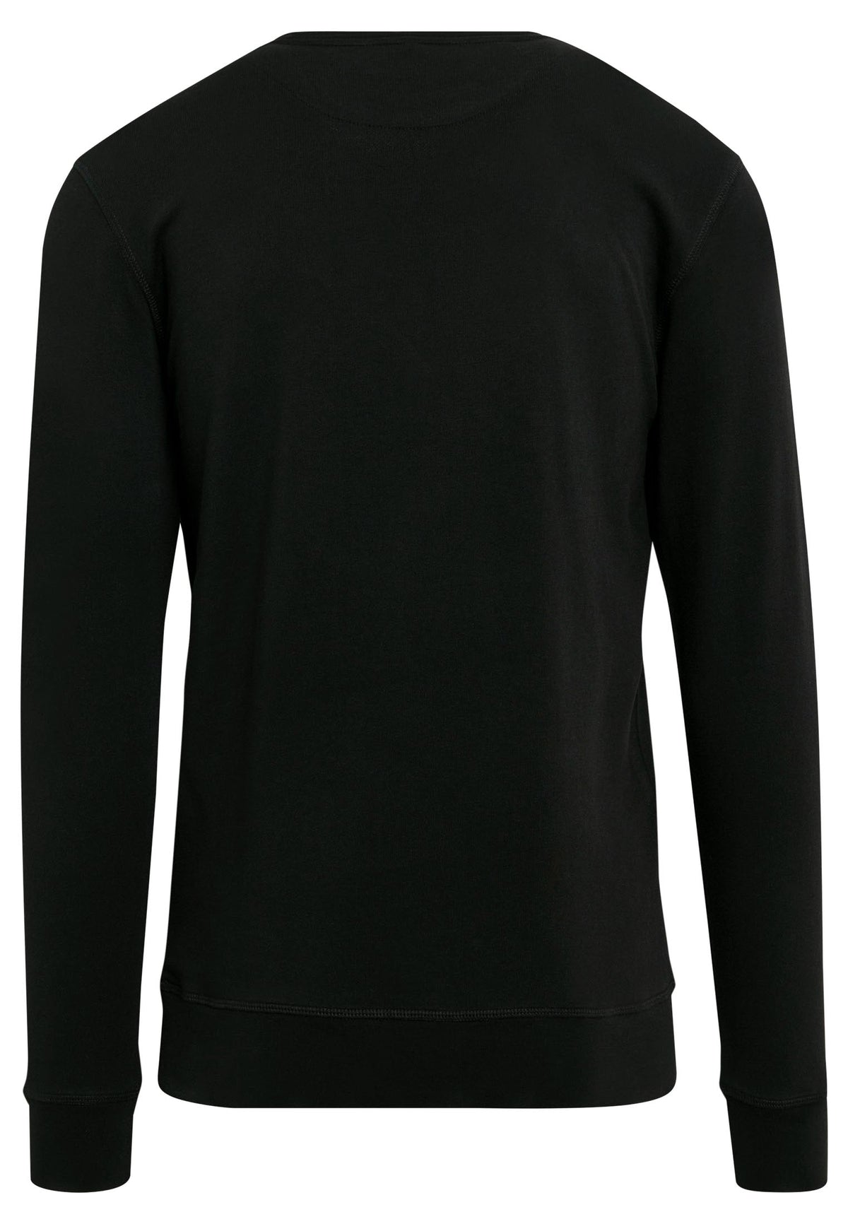 Sweat col rond leger BY010 noir - vue de dos