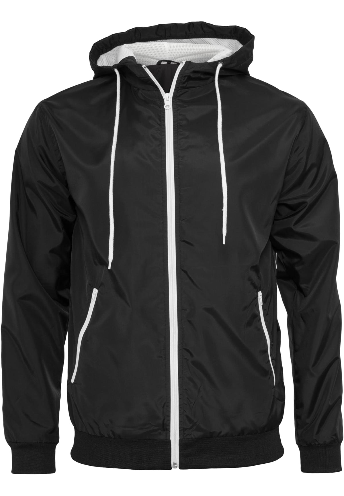 Coupe-vent Wind Runner BY016 noir et blanc - vue de face