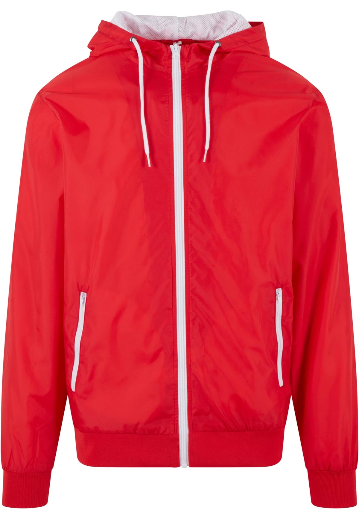 Coupe-vent Wind Runner BY016 rouge et blanc - vue de face