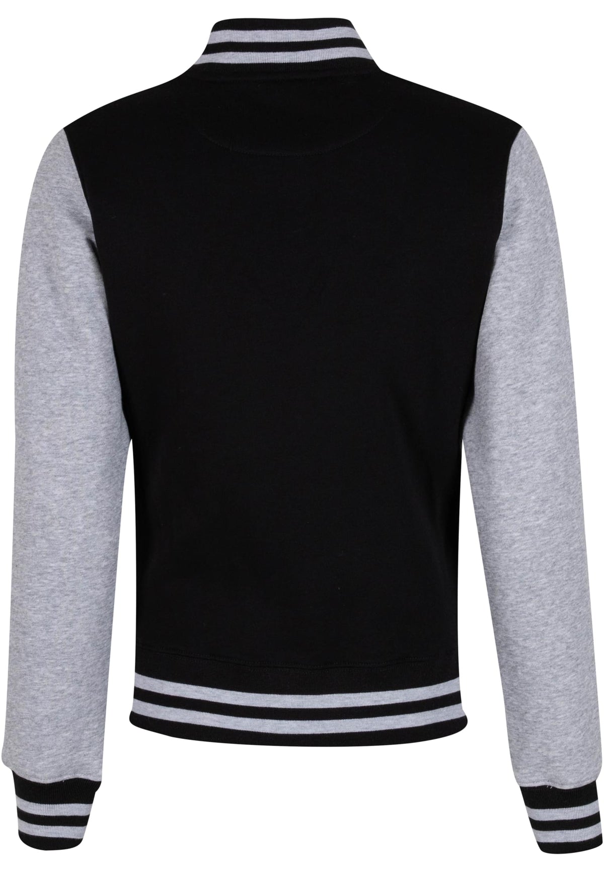 Veste teddy femme MF027 noir et gris chiné - vue de dos