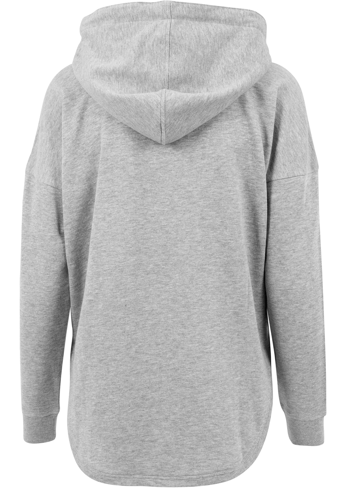 Sweat à capuche femme oversize MF037 gris clair chiné - vue de dos