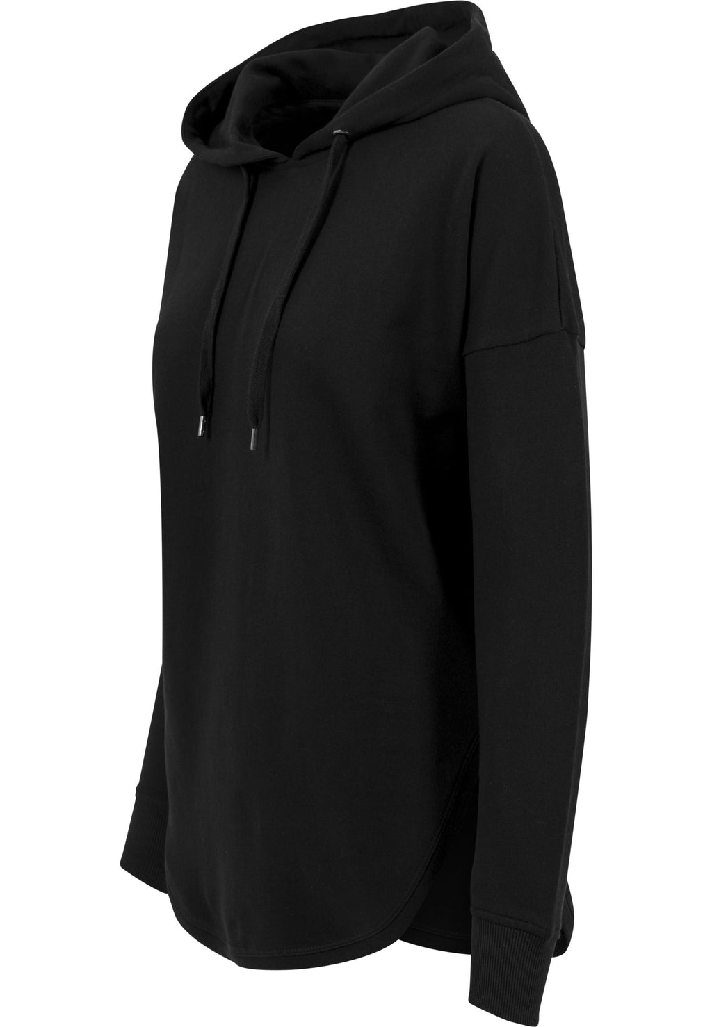 Sweat à capuche femme oversize MF037 noir - vue de face