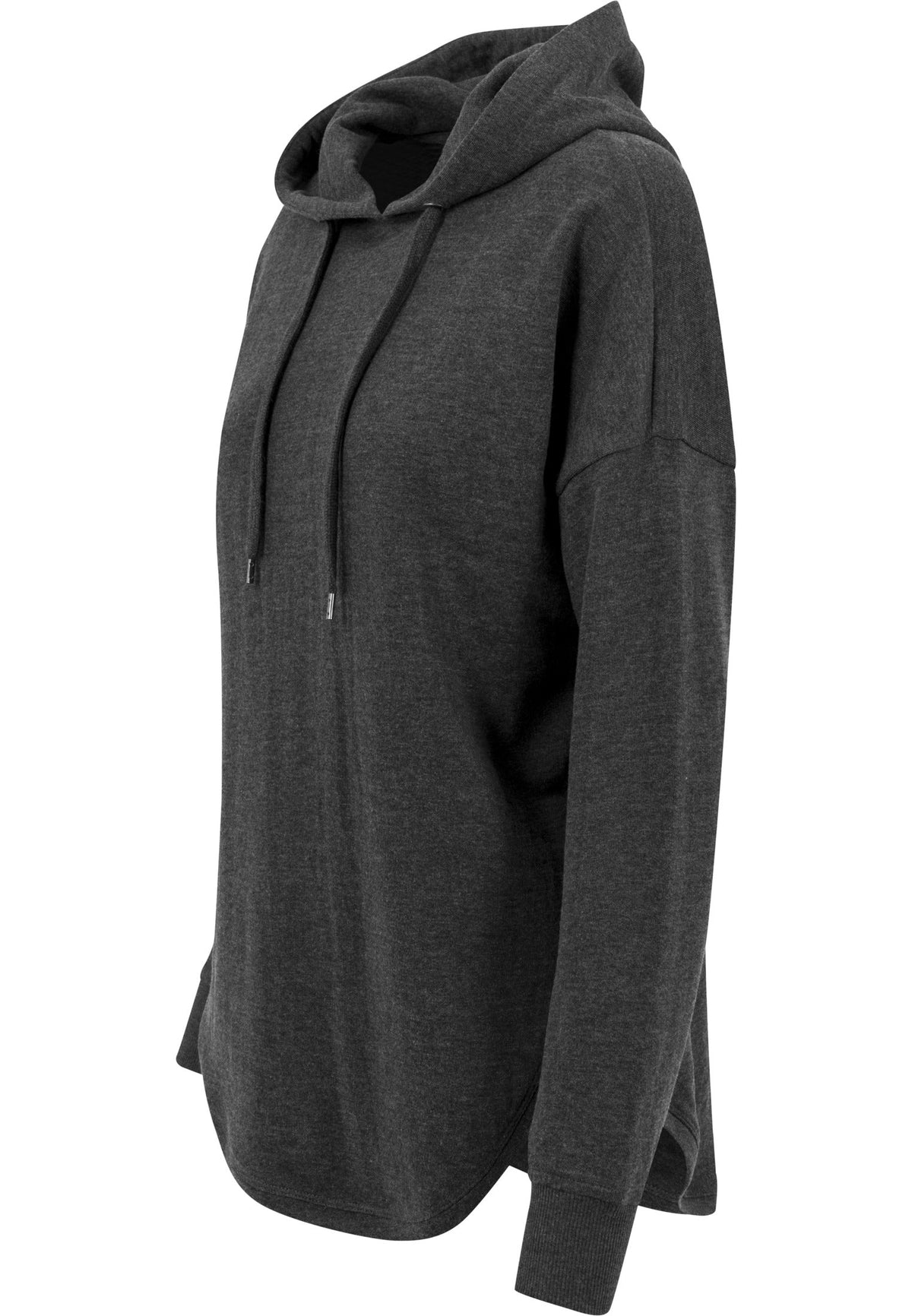 Sweat à capuche femme oversize MF037 anthracite - vue de dos