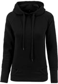 Sweat à capuche femme MF043 noir - vue de face