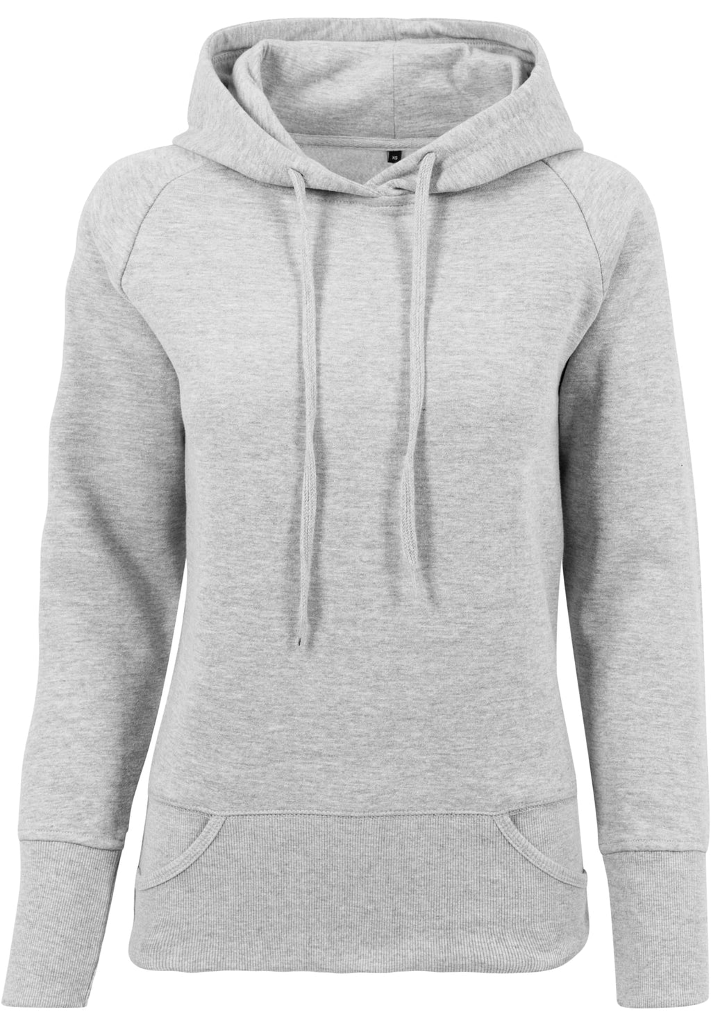 Sweat à capuche femme MF043 gris clair chiné - vue de face
