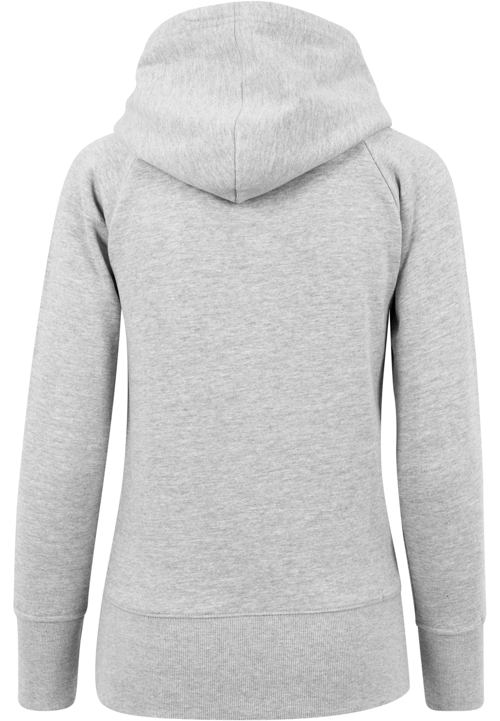 Sweat à capuche femme MF043 gris clair chiné - vue de dos