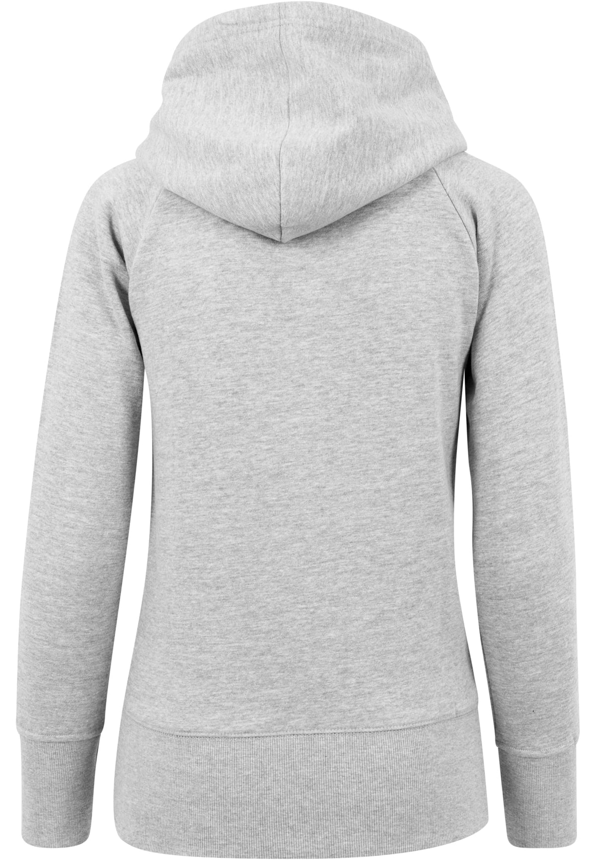 Sweat à capuche femme MF043 gris clair chiné - vue de dos