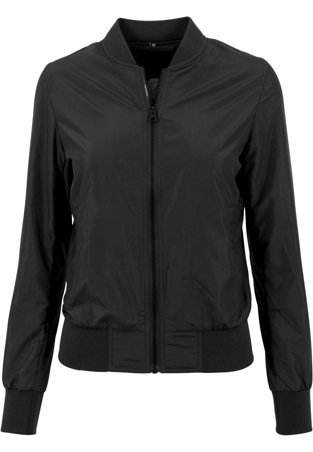 Blouson bomber femme MF044 noir - vue de face