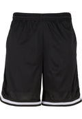 Short mesh bicolore BY047 noir et blanc - vue de face
