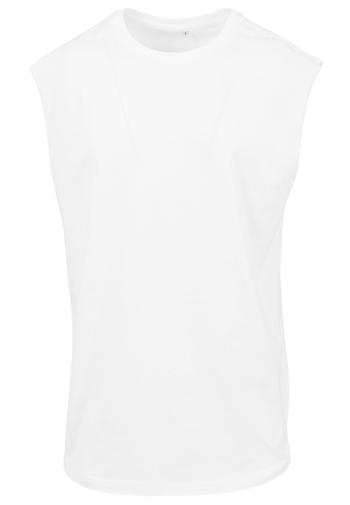 T-shirt sans manches BY049 blanc - vue de face