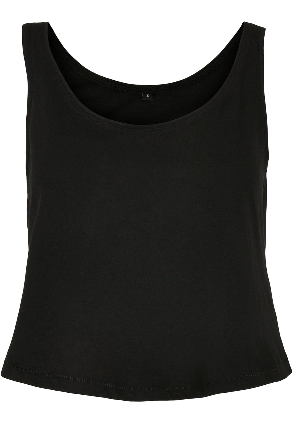 Débardeur femme oversize MF051 noir - vue de face