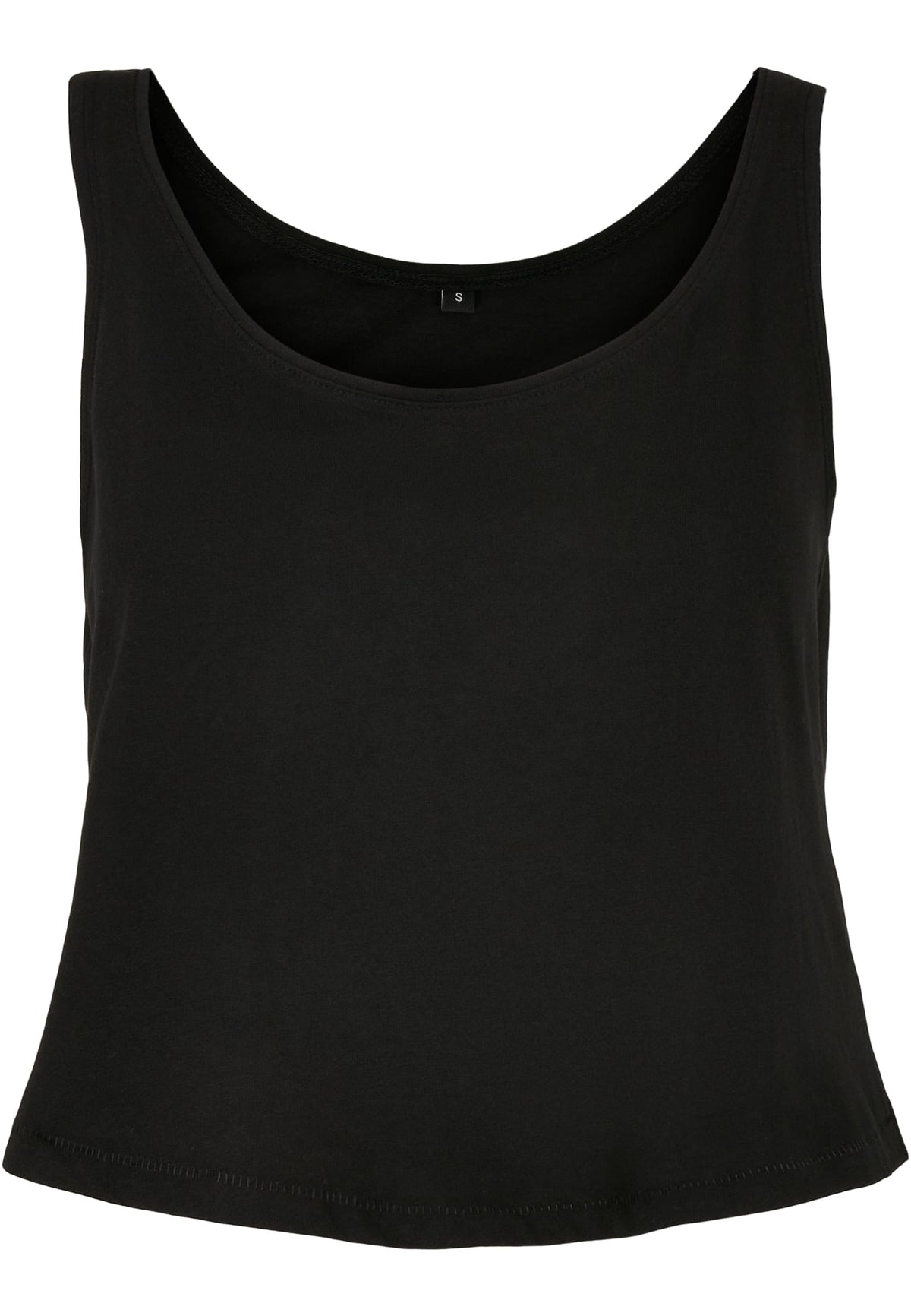 Débardeur femme oversize MF051 noir - vue de face