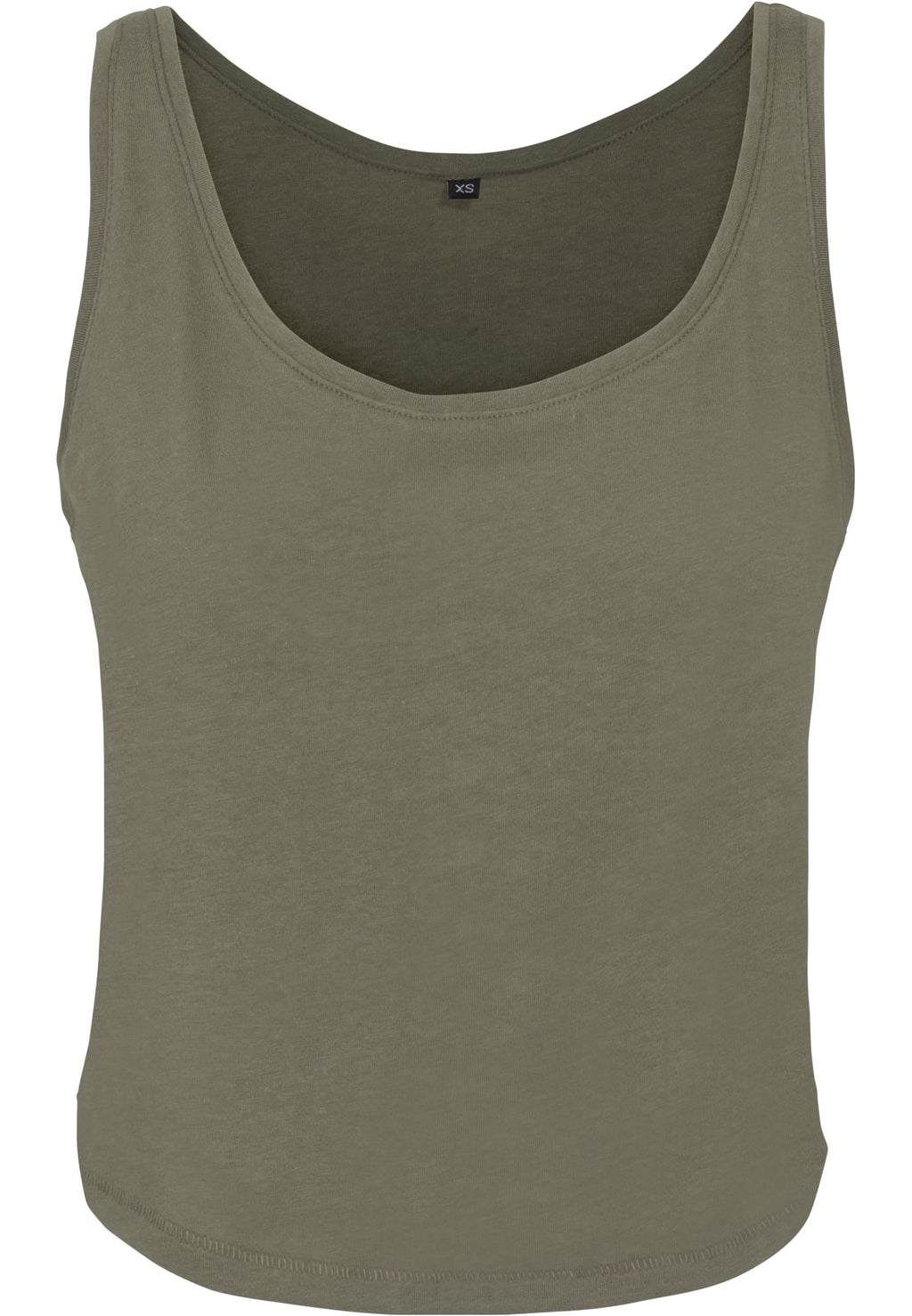 Débardeur femme oversize MF051 olive - vue de face