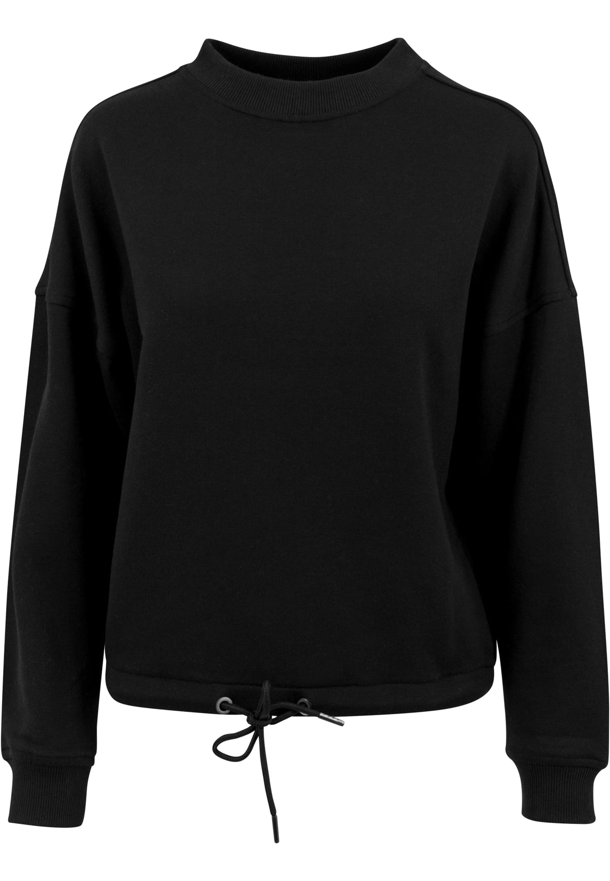 Sweat col rond femme léger MF058 noir - vue de face