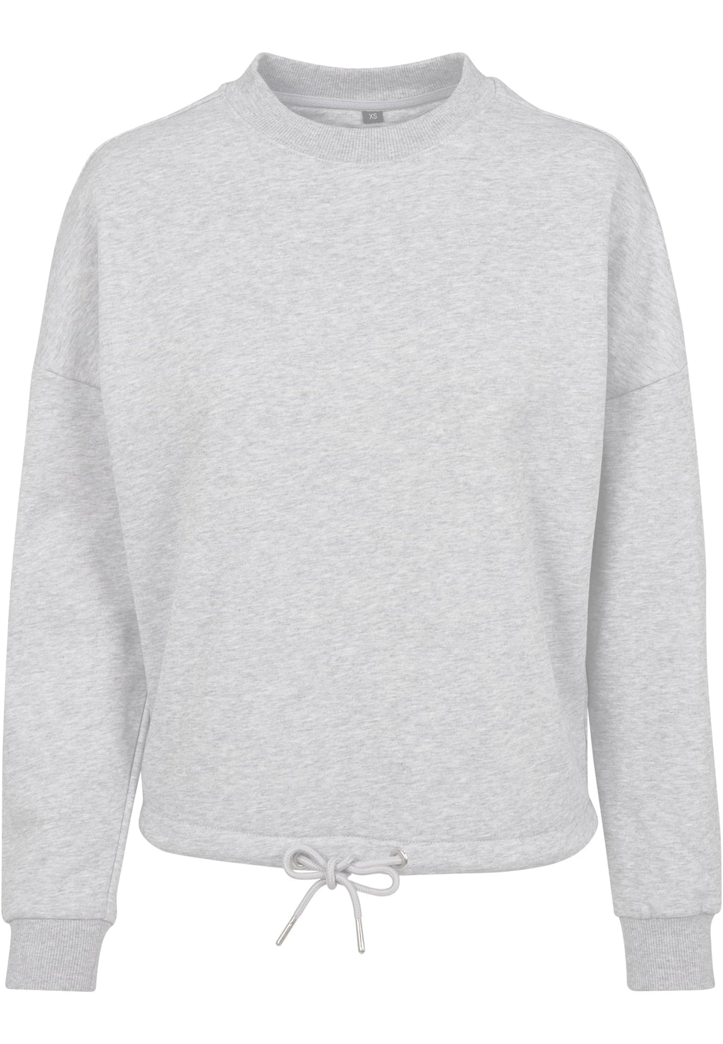 Sweat col rond femme léger MF058 gris chiné - vue de face