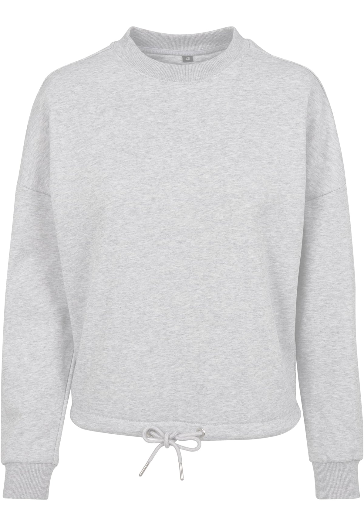 Sweat col rond femme léger MF058 gris chiné - vue de face