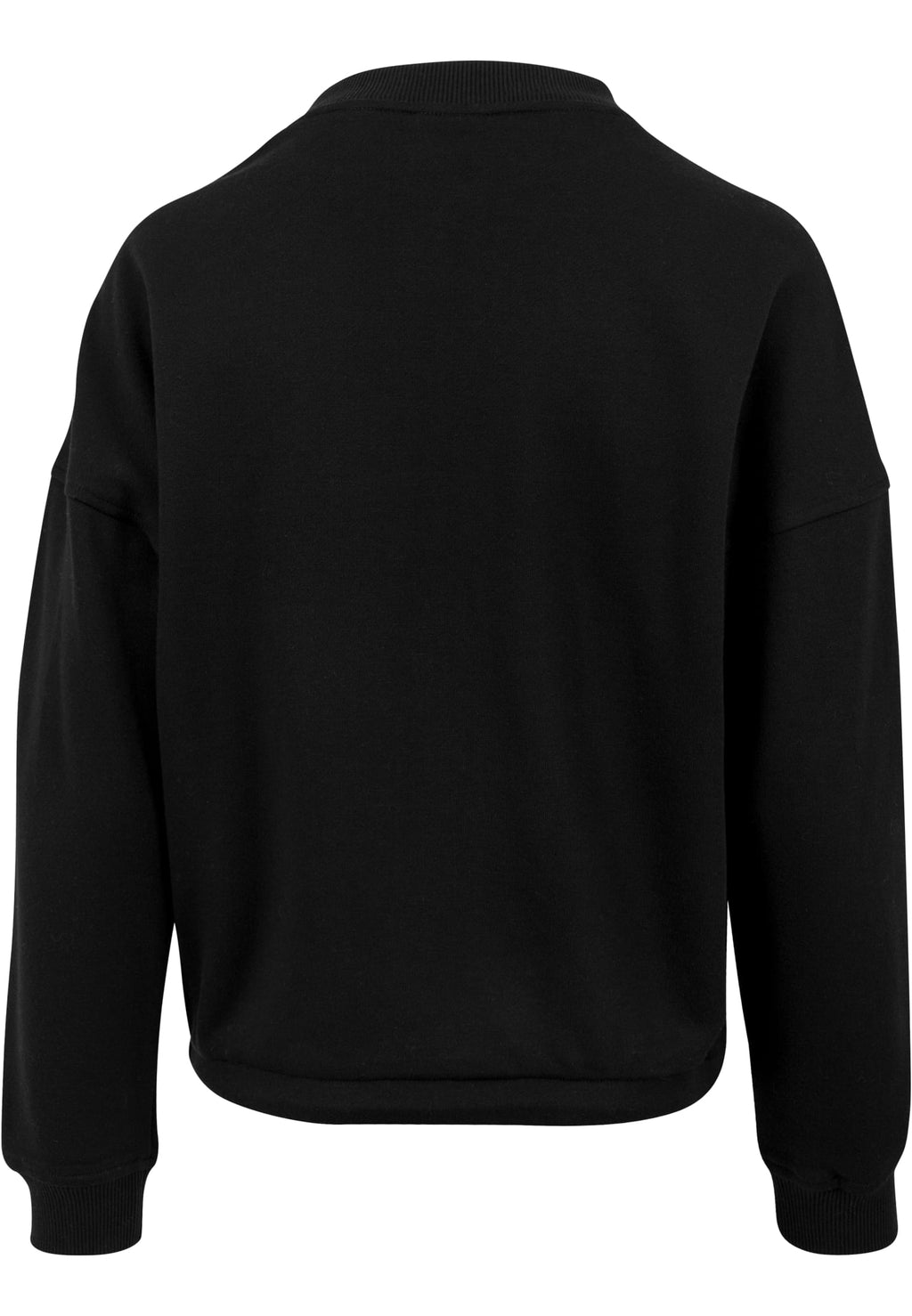 Sweat col rond femme léger MF058 noir - vue de dos