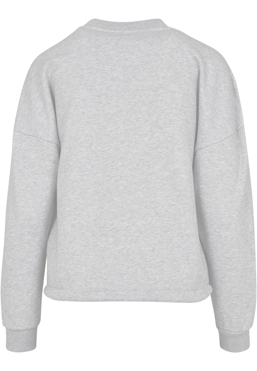 Sweat col rond femme léger MF058 gris chiné - vue de dos