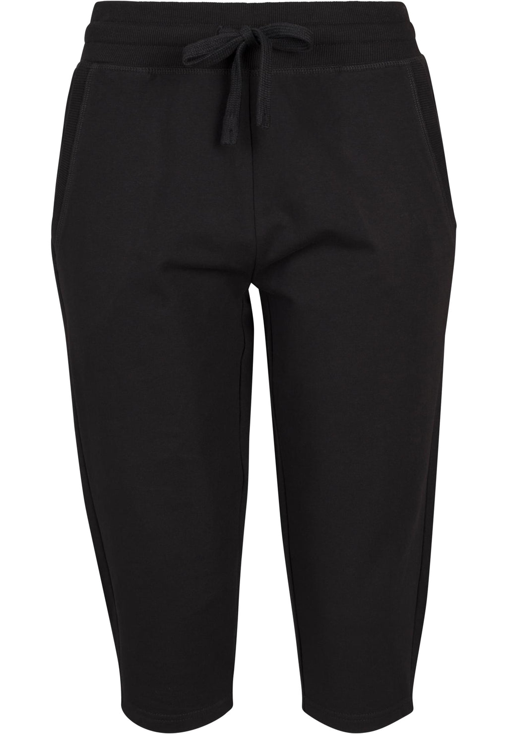 Jogging femme 3/4 éponge MF067 noir - vue de face